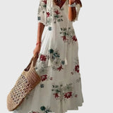 Viktória | Boho Vintage Nyári Maxi Ruha