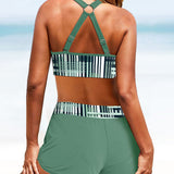 Janette - Magas derekú, bordázott bikini