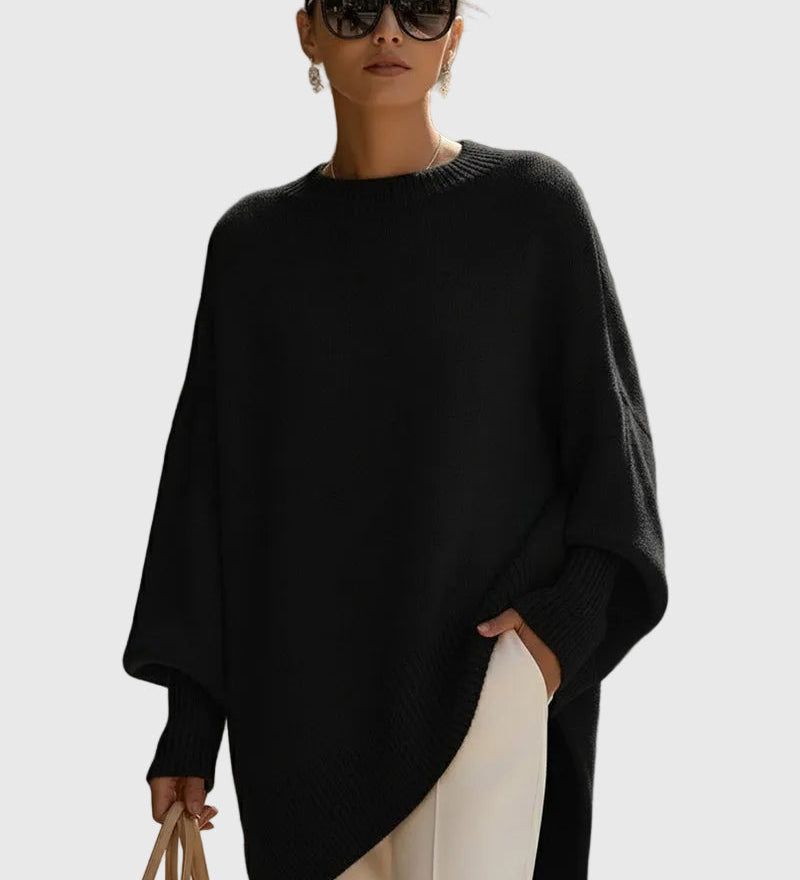 Kimia - Oversized Kötött Kerek Nyakú Pulóver