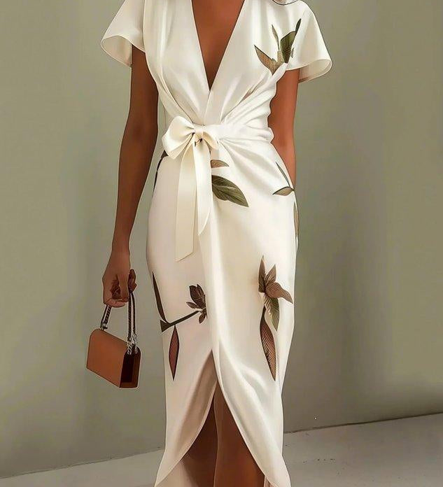 Noémi | Elegáns Virágos Wrap Ruha