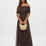 Karola | Elegáns off-shoulder maxi ruha