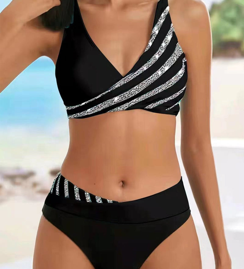 Mona - Nyomott Bikini Meleg Színekben