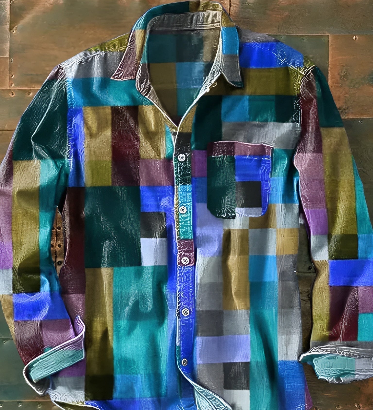Filip™ | Prémium Patchwork Ing – Egyedi Stílus & Kényelmes Illeszkedés.