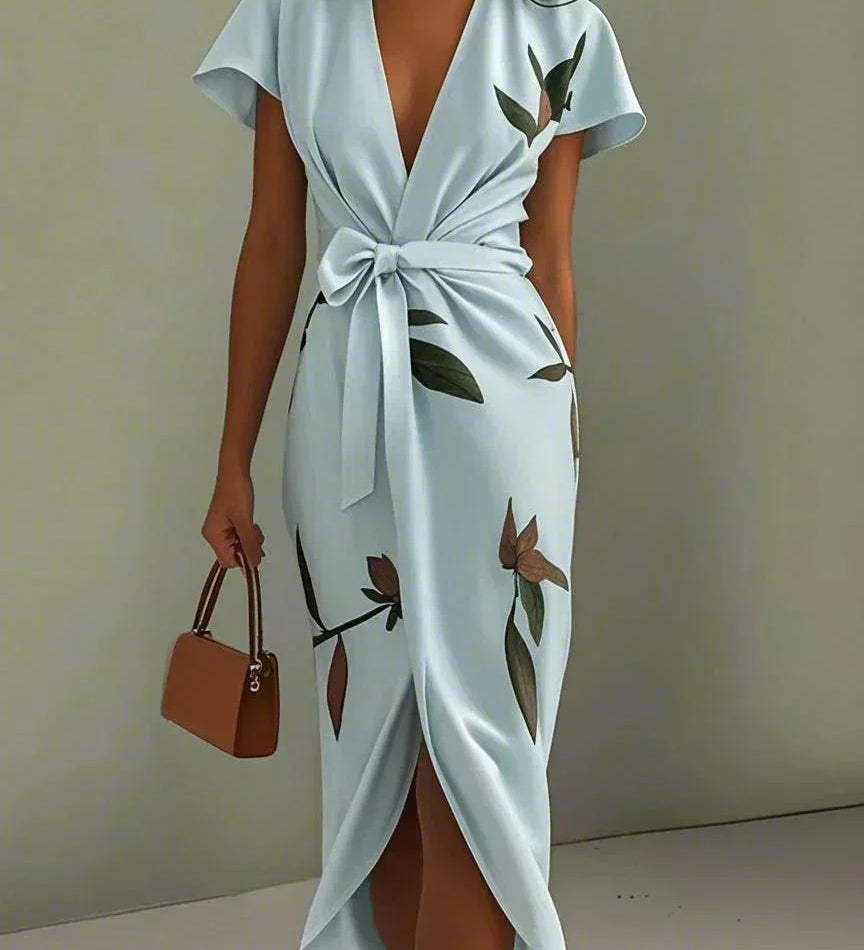 Noémi | Elegáns Virágos Wrap Ruha