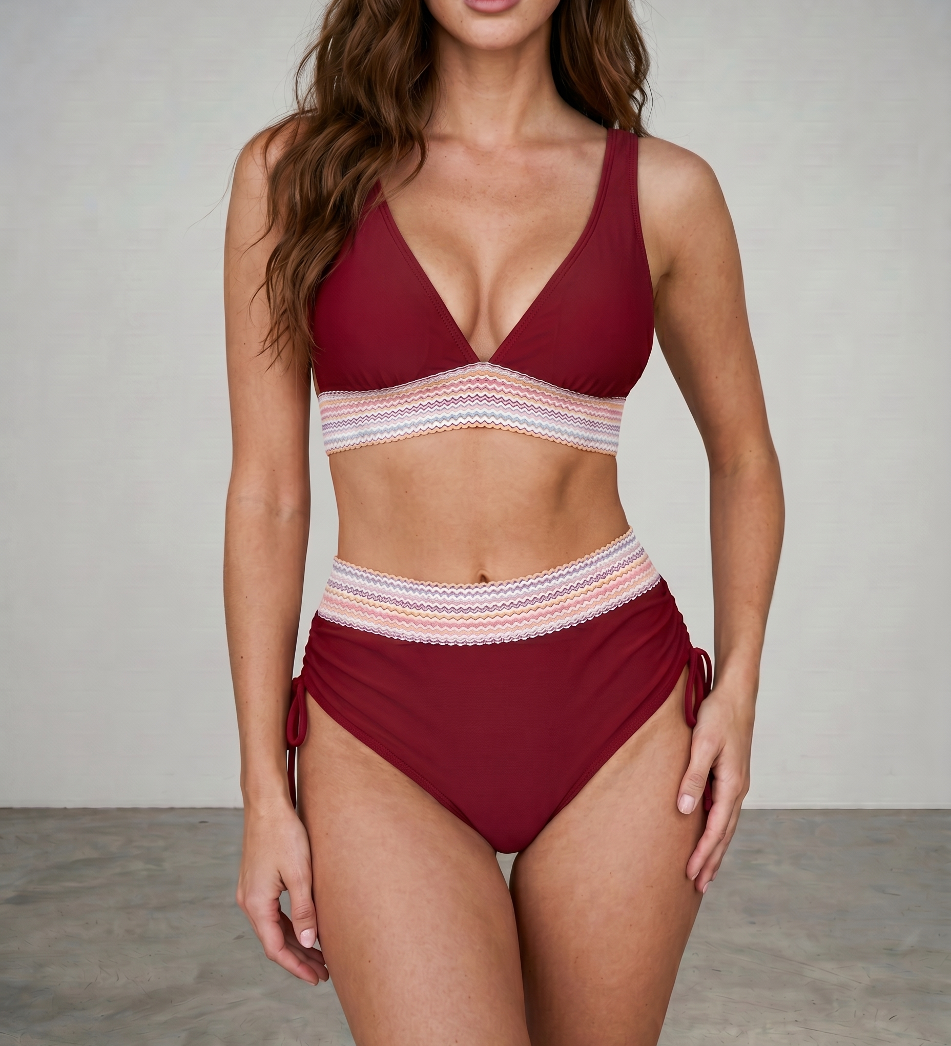 Elara | Alakformáló Push-Up Bikini Magas Derekú Tervezéssel